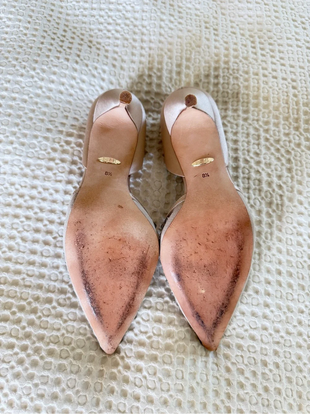 Badgley Mischka Marissa Crystal D’Orsay Pumps Heels 8.5